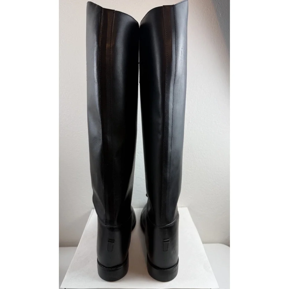 Vintage Amazonas Cavalier Womens Black Leather Riding Boots Sz 10.5M Equestrian